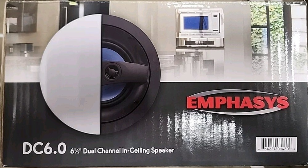 Emphasys Dual Channel In-Ceiling Speaker DC6.0 6 1⁄2″ Dual Channel In-Ceiling