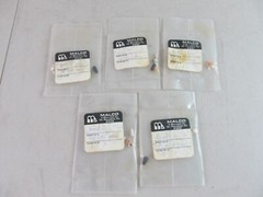 QTY=5 Malco Microdot 032 0021 0001 RF Coaxial Straight Plug Connector 50 Ohms