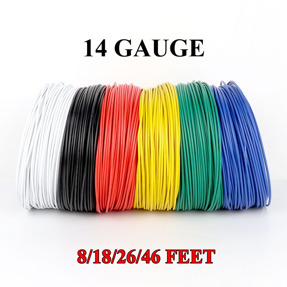 High Conductivity Copper Primary Wire Lot 14 Gauge Trailer Hookup RV Power Cable