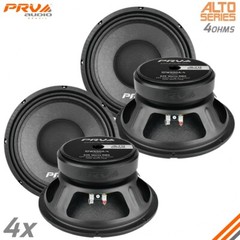 4x PRV Audio 10W650A-4 Midbass ALTO Car Audio 10″ Speakers 4 Ohm 10A PRO 2600W