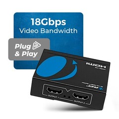 OREI UltraHD 4K @ 60 Hz HDMI Splitter 1 in 2 Out HDMI 2.0, HDCP 2.2(UHDS-102)