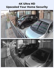 UltraHD 4K (8MP) Outdoor Security IP Turret PoE Camera, 3840×2160, 98ft Night…