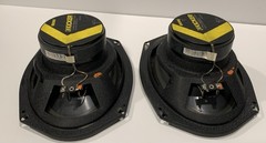 KICKER ESC693 6x9in 3-Way Car Speakers 75W RMS 350W Peak 4 Ohm 48ESC693