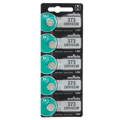 5 Pcs Murata Replaces Sony 373 SR916SW 1.55V Silver Oxide 0%Hg Watch Batteries