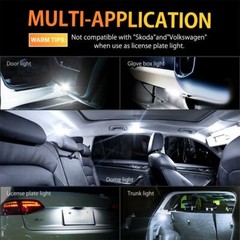 10X CANBUS 6000K Xenon White T10 168 194 Interior/License Plate LED Light Bulb