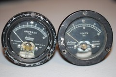 Phasetron Voltage and Amp meters- 1974 – 0-20 volts and 0-10 amps