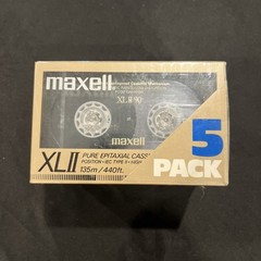 Maxell XL II 90 Blank Audio Cassette Tape Type II 2 High Bias Pack of 5 – Sealed