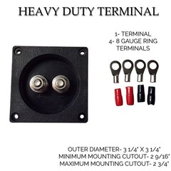 Heavy Duty Subwoofer / speaker Box Terminal