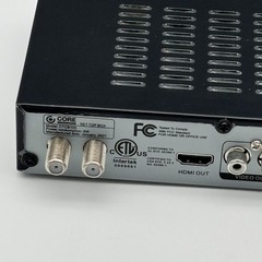Core Innovations CTCB105 Digital TV Converter Box DVR Remote Manual Cables Box