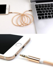 3.5mm Male to Male Stereo Audio AUX Cable Auxiliary Cord for PC iPod CAR iPhone