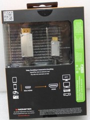 Monster Mobile SuperThin Mini HDMI Cable 8FT