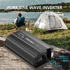 GIANDEL Pure Sine Wave 4000W Inverter DC12V to AC110V 120V with LCD Display