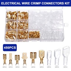 900X Assortment Male Female Spade Terminals Electrical Wire Crimp Connectors Kit