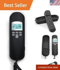 Easy-to-Use Corded Telephone with 13 Speed Dials & Caller ID – Wall-Mountable