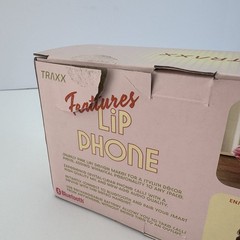 Lip Phone Bluetooth Receiver, Pink Wireless Retro Handset Open Box