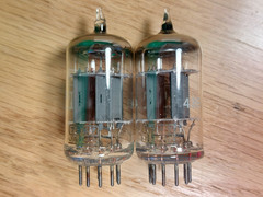 Perfectly Matched Pair of Hitachi (ITT lbl) 7247 12DW7 NOS NIB Vacuum Tubes