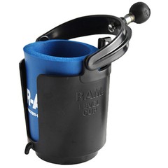RAM Mount Plastic Self Leveling Cup Holder with 1 inch Ball and Foam Holder