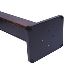 Bookshelf Speaker Stands Set Of 2 36 In (90 cm) Black Walnut Sand-Fillable