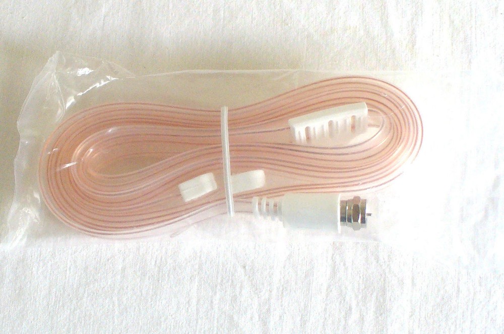 6 FT FM T Shaped Dipole Indoor Antenna HD Radio Male Coax Screw On F Connector