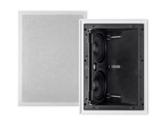 Pair of Monoprice 2-way Carbon Fiber In-Wall Surround Speakers – Dual 5.25”
