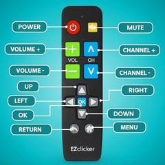 Universal Big Button TV Remote – Easy to Use, Ideal for Seniors, Compatible with