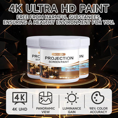 Single-Coat Projector Screen Paint for Vibrant 1080p & 4K Clarity – 32 Fl Oz