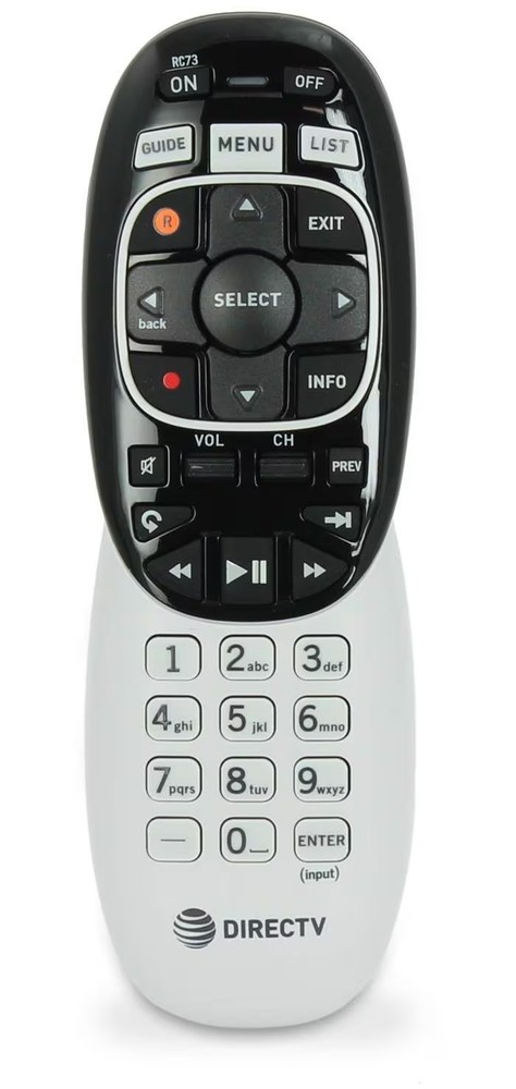 NEW – DirecTV IR/RF Universal Ergonomic Genie RC73 Remote Control DVR Guide