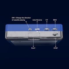 Bluetooth Stereo Audio Transfer Cassette Player Personal Cassette USB Portableg5