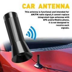 Universal inches Car Antenna Auto Aluminum Alloy aerial Carbon Fiber Radio FM US