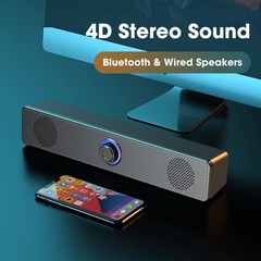Surround Sound Bar Wireless Bluetooth Stereo Speakers Soundbar TV Home Theater