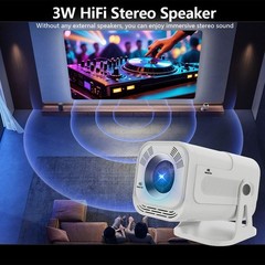 Android 13 Smart WiFi Projector HDMI 200ANSI Home Cinema