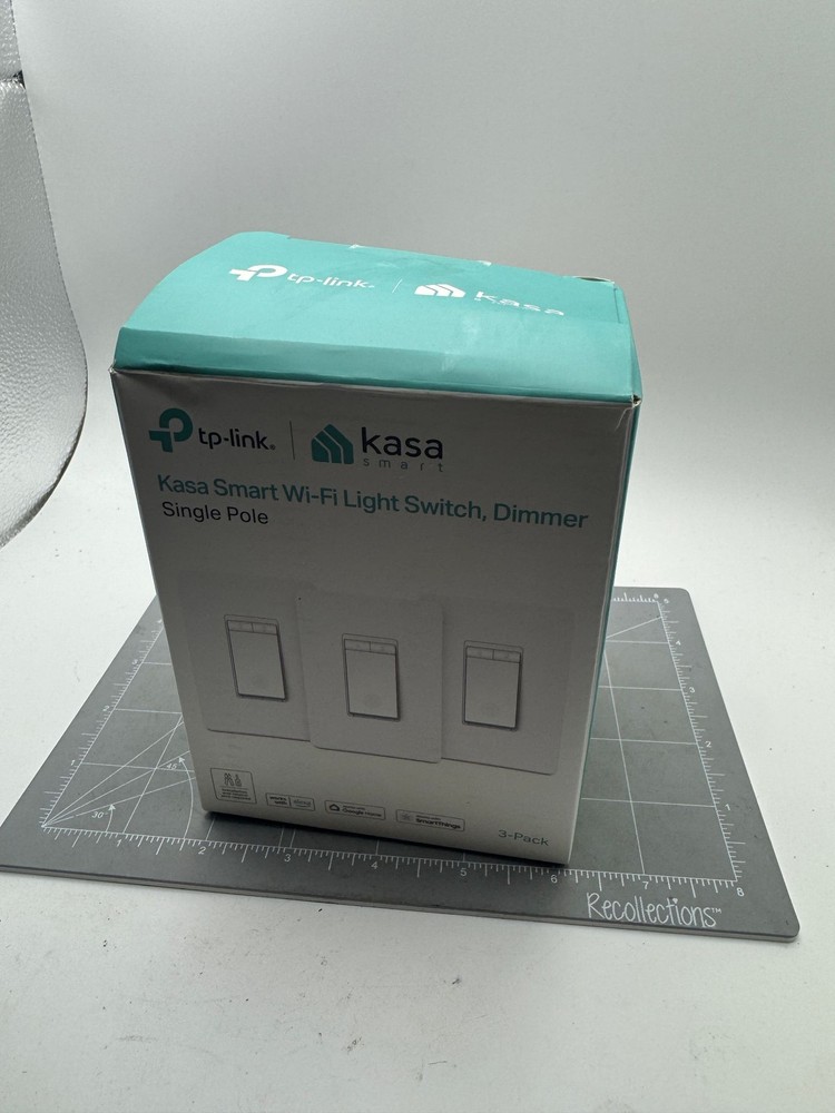 TP-LINK Kasa Smart HS220P3 Wi-Fi Dimmer Light Switch 3-Pack Single Pole