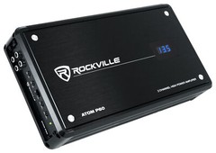Rockville ATOM P60 4800 Watt Peak/1200w RMS 2 Channel Car/ATV Amplifier w Meter