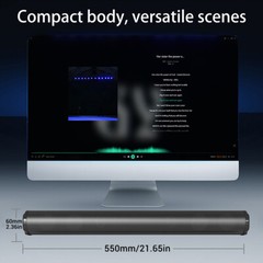Wireless Bluetooth TV Sound Bar Theater Subwoofer Soundbar Computer Speaker 22”