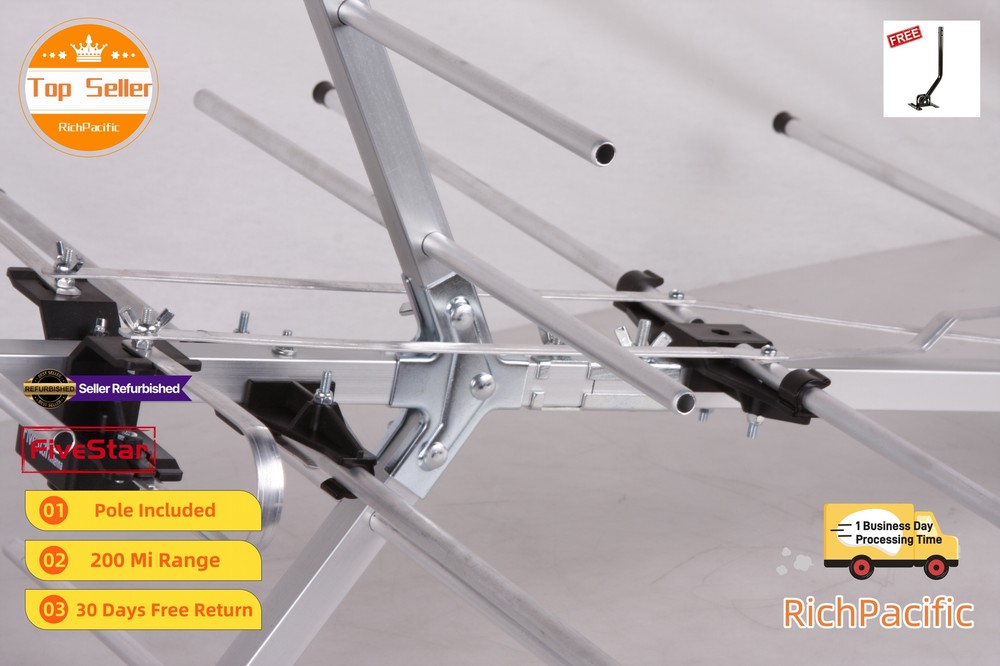 Yagi Outdoor HDTV Antenna 250 Mile for 4K UHD & Free Local Channels