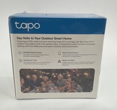 TP-Link Tapo Smart Wi-Fi Weatherproof Dual Outlet Outdoor Plug, Matter Certified