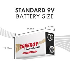 Tenergy ALKALINE AAA AA C D 9V Non-rechargeable Batteries LOT