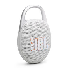 JBL Clip 5 Ultra-Portable Waterproof Speaker – White