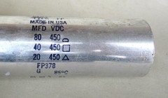 Mallory Type FP 80/40/20 UF 450 Volts Electrolytic Capacitor Tested NOS Lot 3