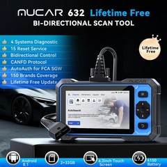 MUCAR 632 OBD2 Scanner Auto Diagnostic Tool Engine ABS SRS Fault Code Reader US