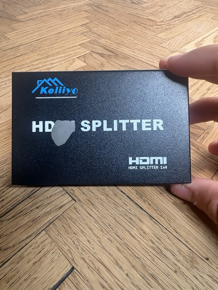 1 in 4 out 4 Port 1080p Full HD HDMI Splitter Hub Repeater Amplifier 3d USA