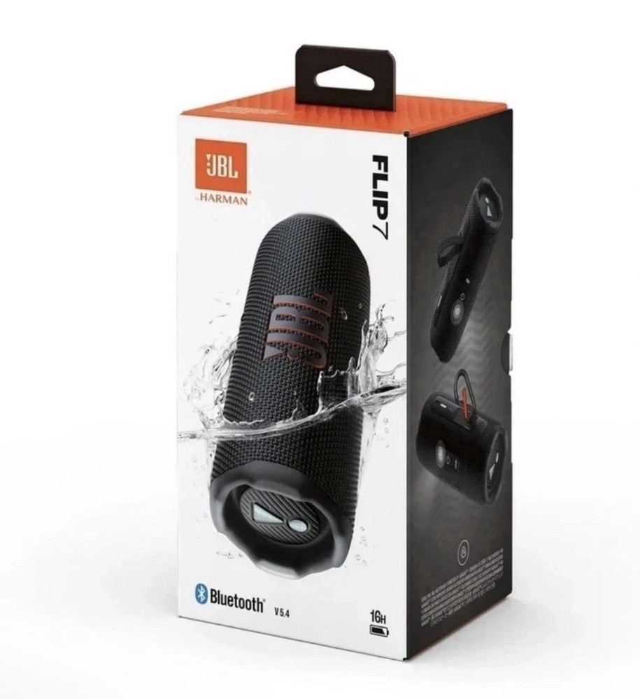 JBL FLIP 7 Portable Waterproof Wireless Bluetooth Speaker – Black