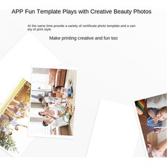 Small Wireless Bluetooth Multifunctional Color Photo Printer
