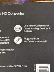 GameStop component to HD Converter 1080P Geeknet Brand New Plug And Play