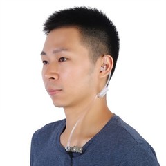 3.5mm Mono Listen Only Surveillance Acoustic Tube Earpiece Headset Anti