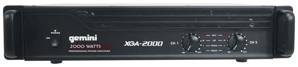 Gemini XGA-2000 2000 Watt Professional DJ/PA Live Sound Power Amplifier XGA2000