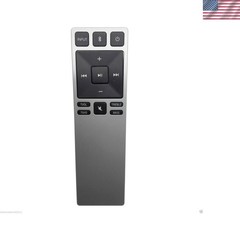 Easy-to-Use Replacement Remote for Vizio Sound Bars – Elegant Black/Grey Design