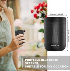 Compact Bluetooth 6.0 Speaker with Built-in Mic & Stereo Pairing for Outdoor Fun