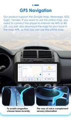 Single Din 8+128GB Android 8Core Car Stereo Radio 10.33″ CarPlay GPS Wifi BT DSP