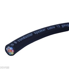 100ft foot 12ga gauge 8conductor PRO AUDIO HIGH POWER SPEAKER CABLE WIRE SNAKE